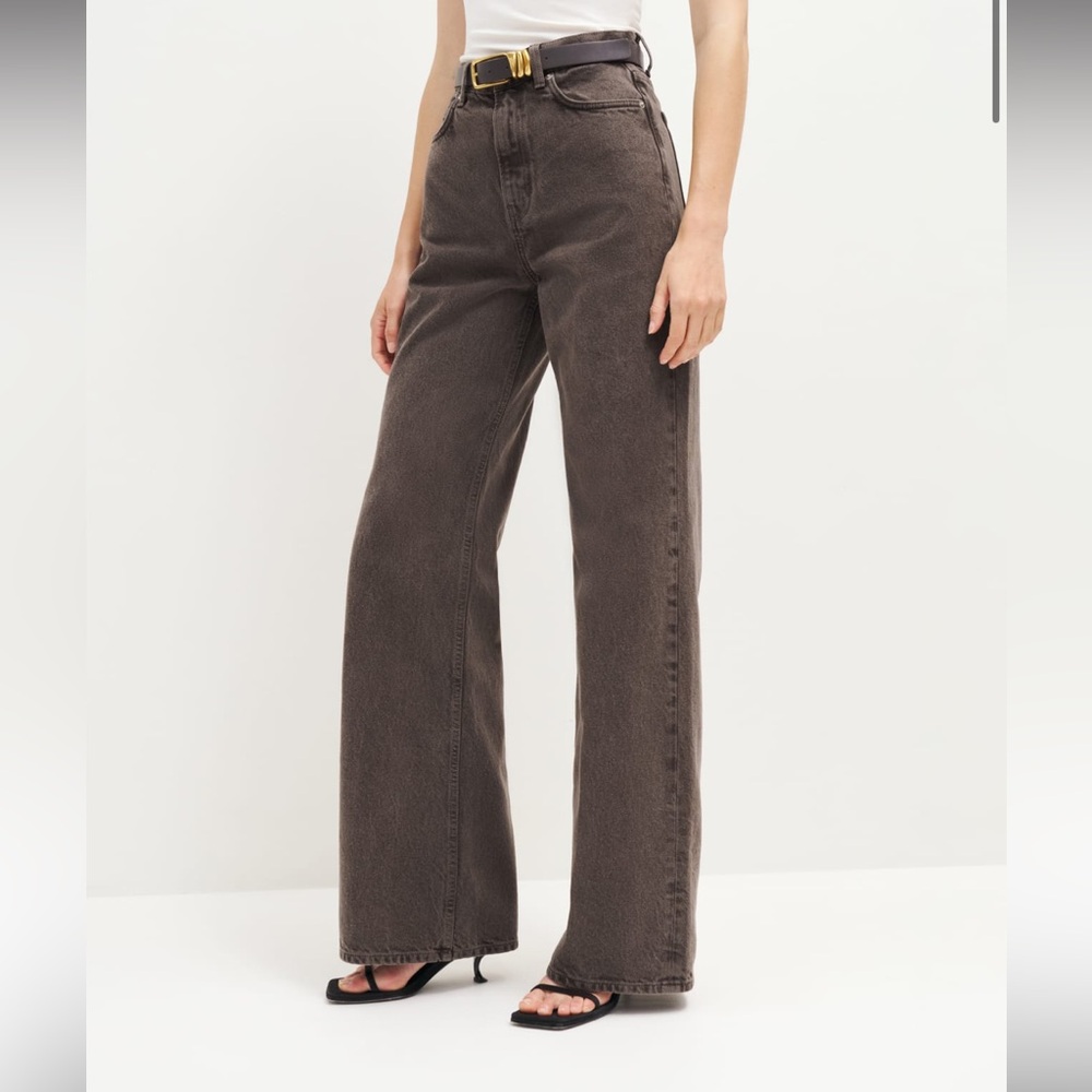 REFORMATION Cary High Rise Slouchy Jean in Espresso - Brand NWT - Never Worn
